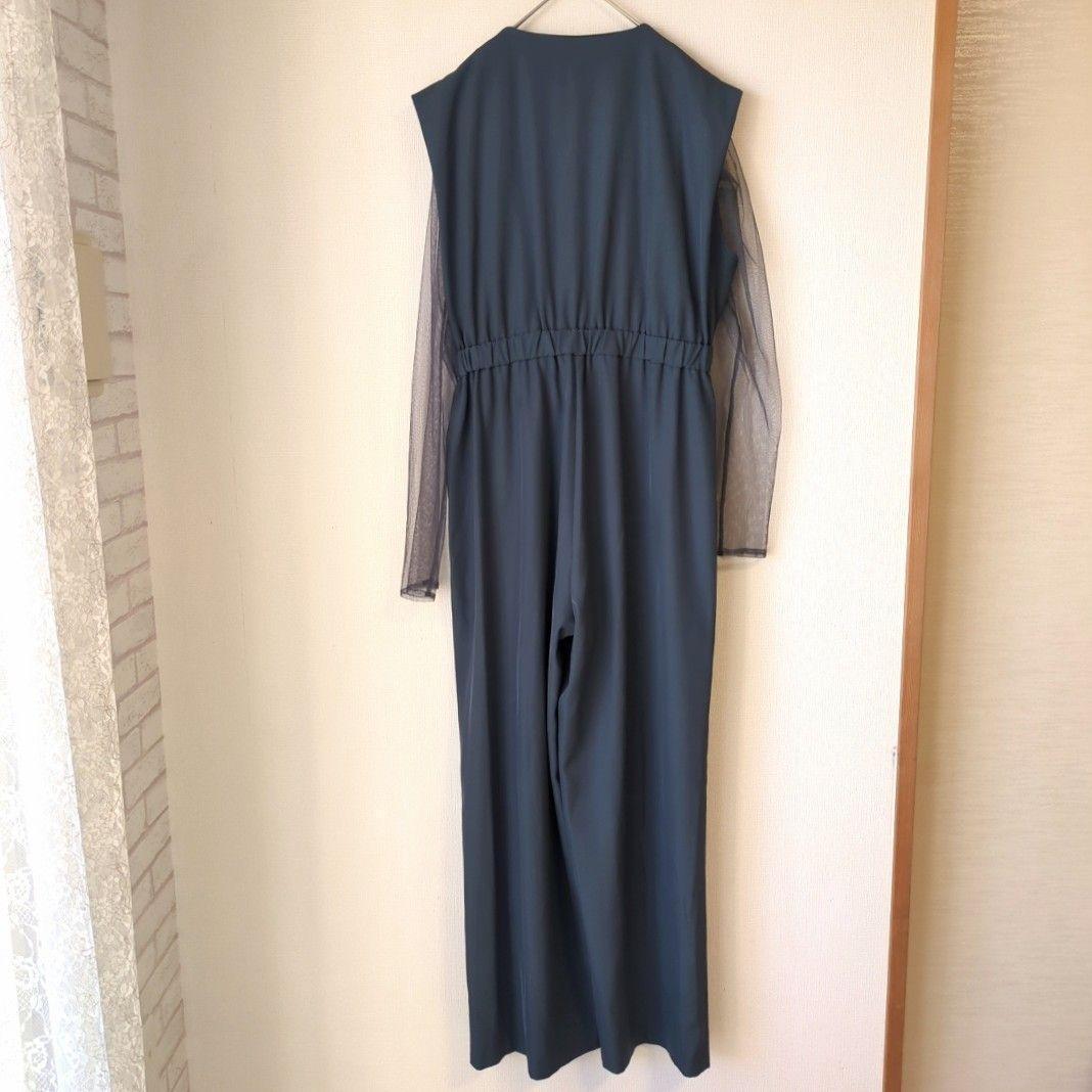 美品 niana ニアナ スタンドアウトカラーオールインパンツ M パーティー