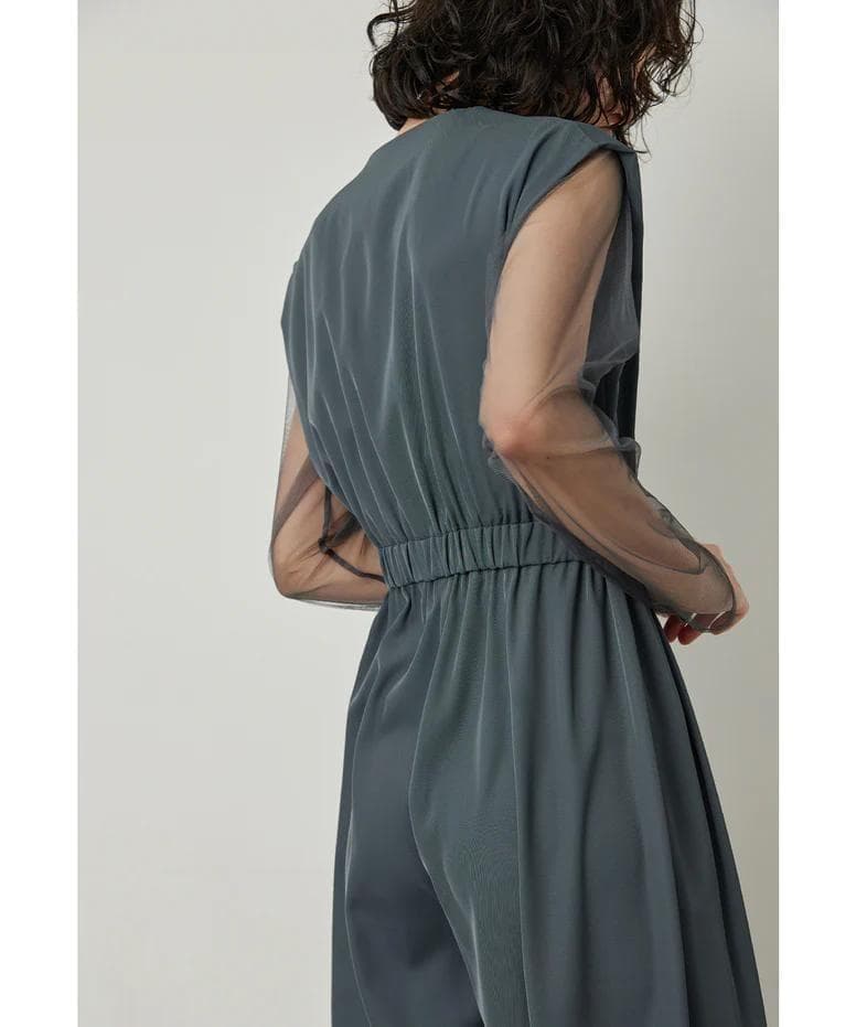 美品 niana ニアナ スタンドアウトカラーオールインパンツ M パーティー