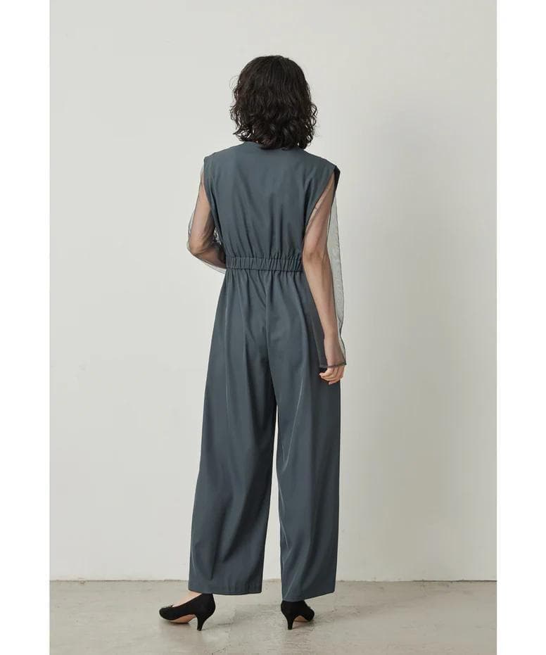 美品 niana ニアナ スタンドアウトカラーオールインパンツ M パーティー