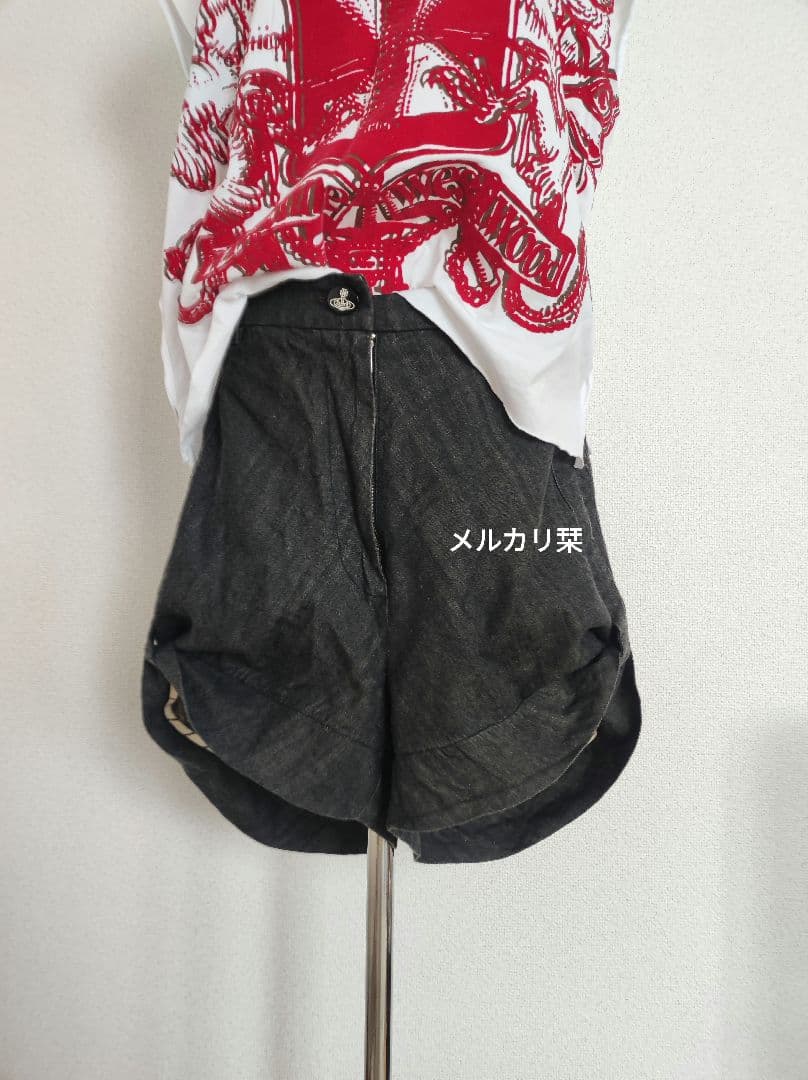 ヴィヴィアンウエストウッド シャドーチェック 2wayハーフパンツサイズ2