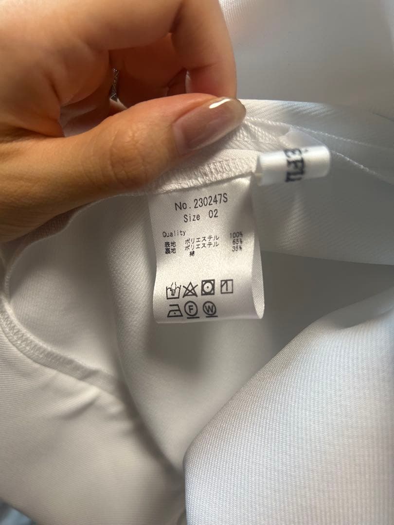 TREFLE+1 トレフルプラスワン クラウドトップス ノースリーブ ホワイト