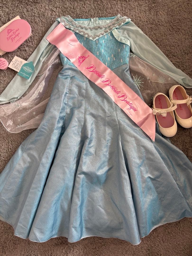 1度着用 極美品 ビビディバビディブティック レア エルサ ドレス シューズ