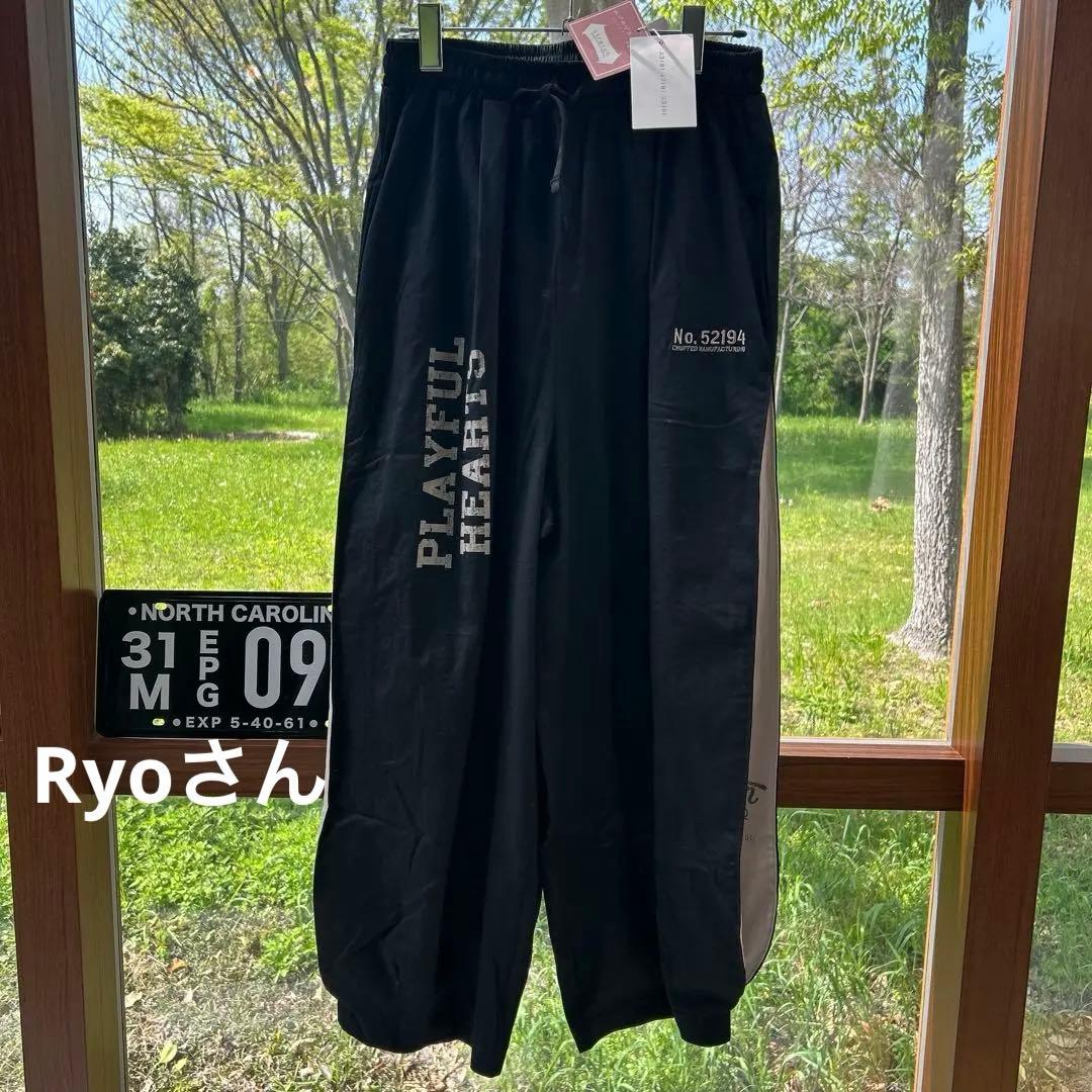 Ryo さん IRIEY ツイル脇タックマルチロゴパンツ クロ