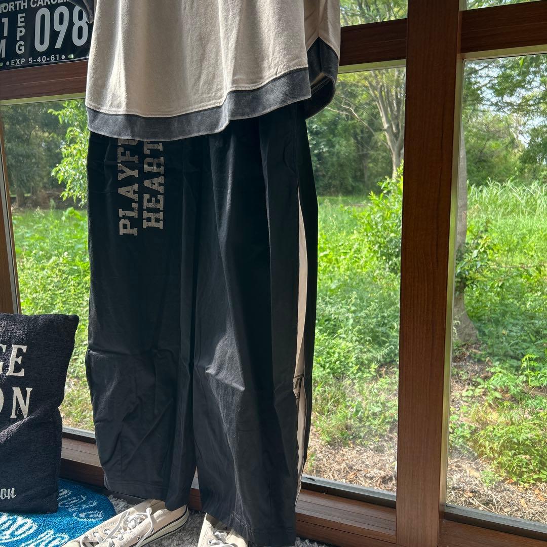 Ryo さん IRIEY ツイル脇タックマルチロゴパンツ クロ