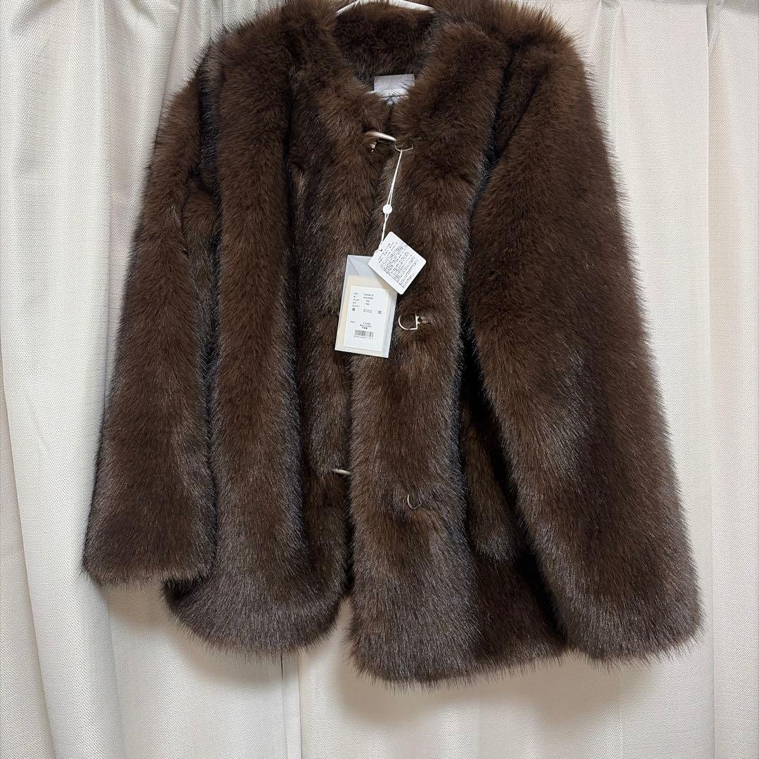 giunon カラーレススムースファーコート