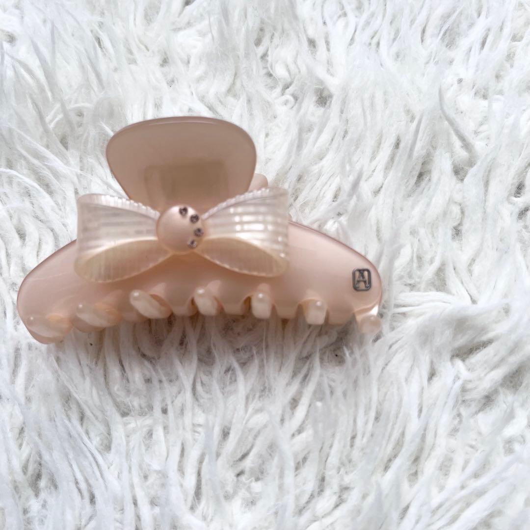 Alexandre De Paris ヘアクリップ リボン ラインストーン