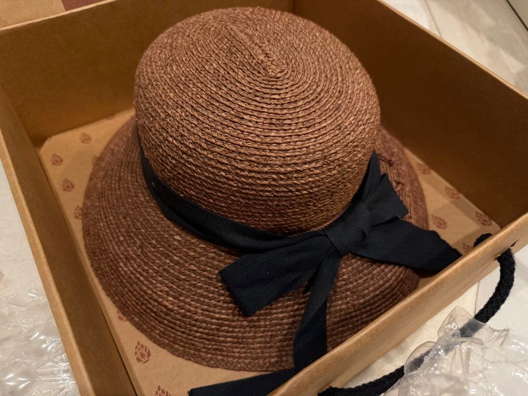 美品【ヘレンカミンスキー】ラフィアハット　ニューポート　Lサイズ