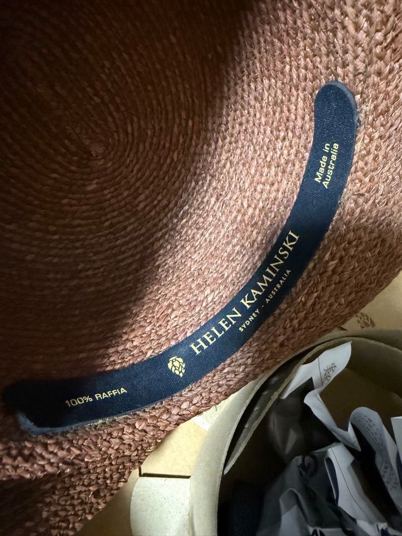 美品【ヘレンカミンスキー】ラフィアハット　ニューポート　Lサイズ