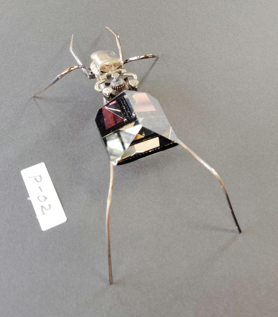 金属製昆虫型アート作品 スチームパンクP02