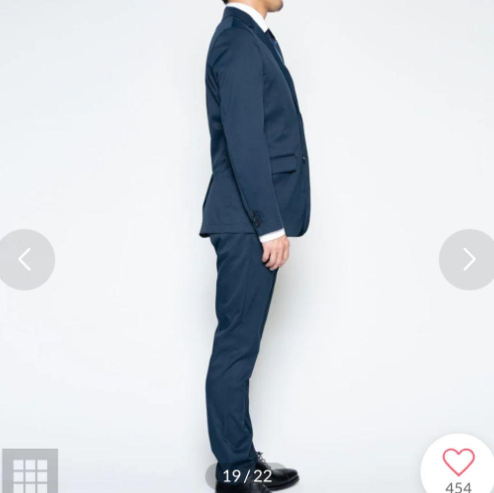 に*ゃ様 WWS ワークウェアスーツ セットアップ 紺 L 撥水性 洗濯可 スト