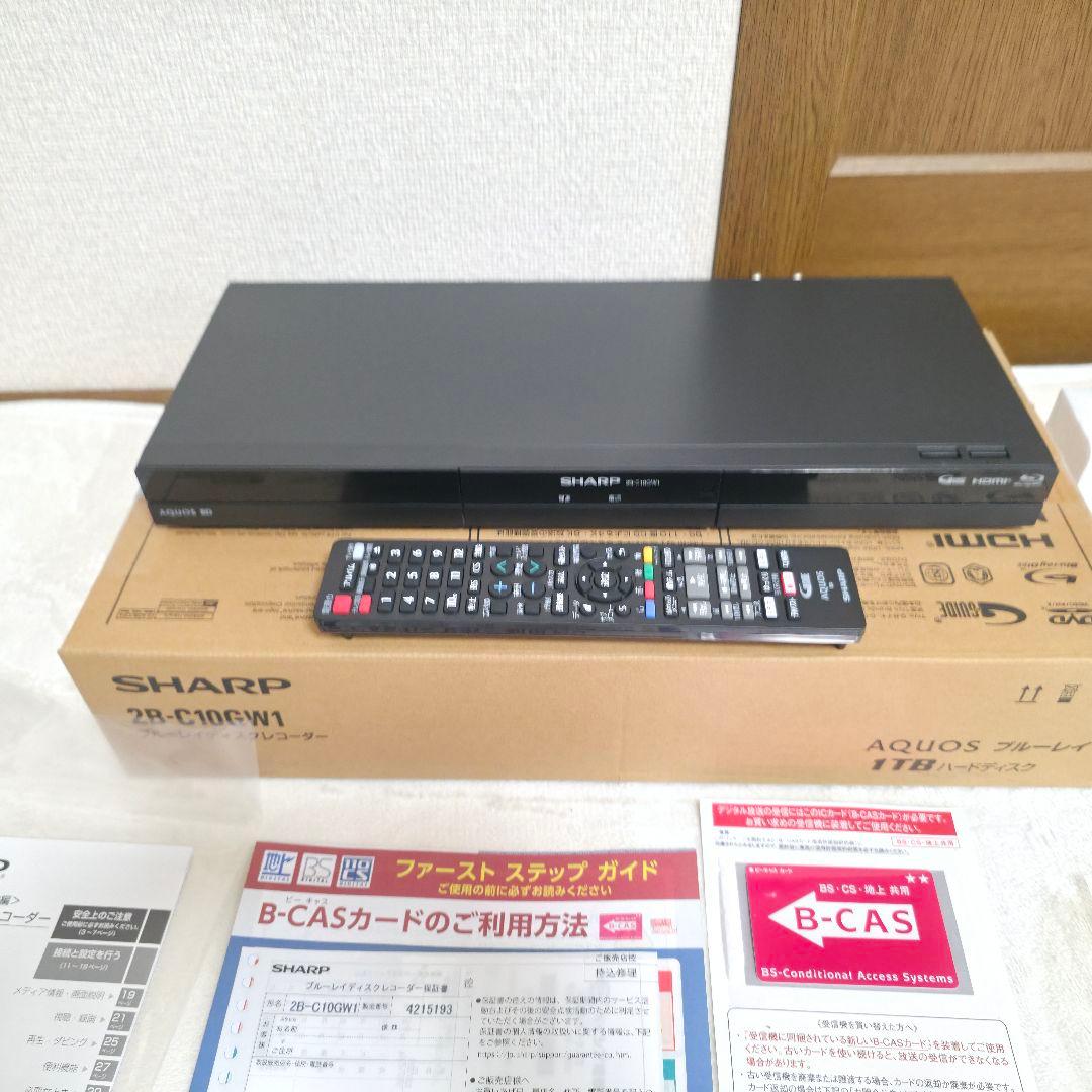 321】2025年】SHARP ブルーレイディスクレコーダー 2B-C10GW1
