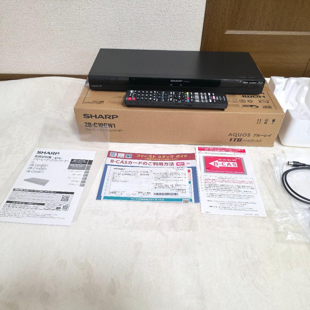 321】2025年】SHARP ブルーレイディスクレコーダー 2B-C10GW1