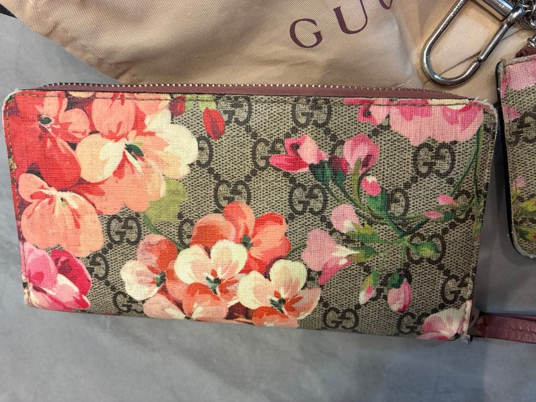 GUCCI スプリーム GG 花柄 長財布＋キーケースセット