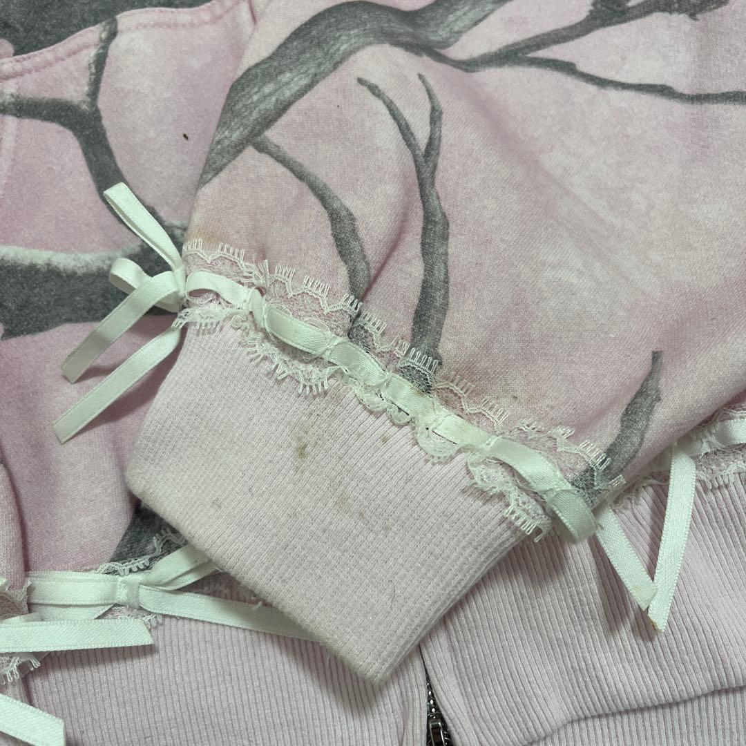 named collective ジップパーカー　ピンク　ファー　迷彩