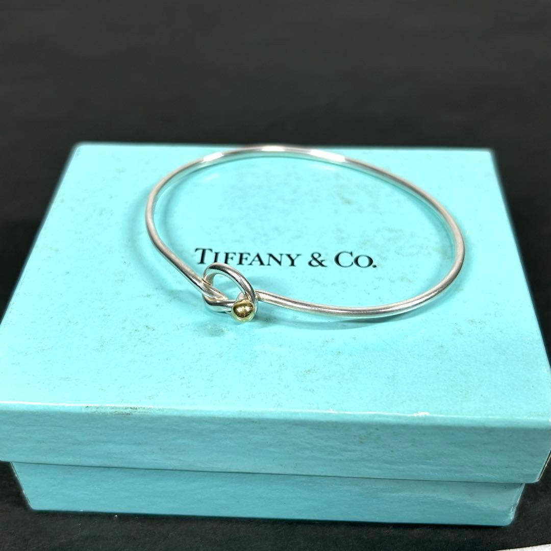 ティファニー バングル ラブノット 925×750 ゴールド ブレスレット 箱付