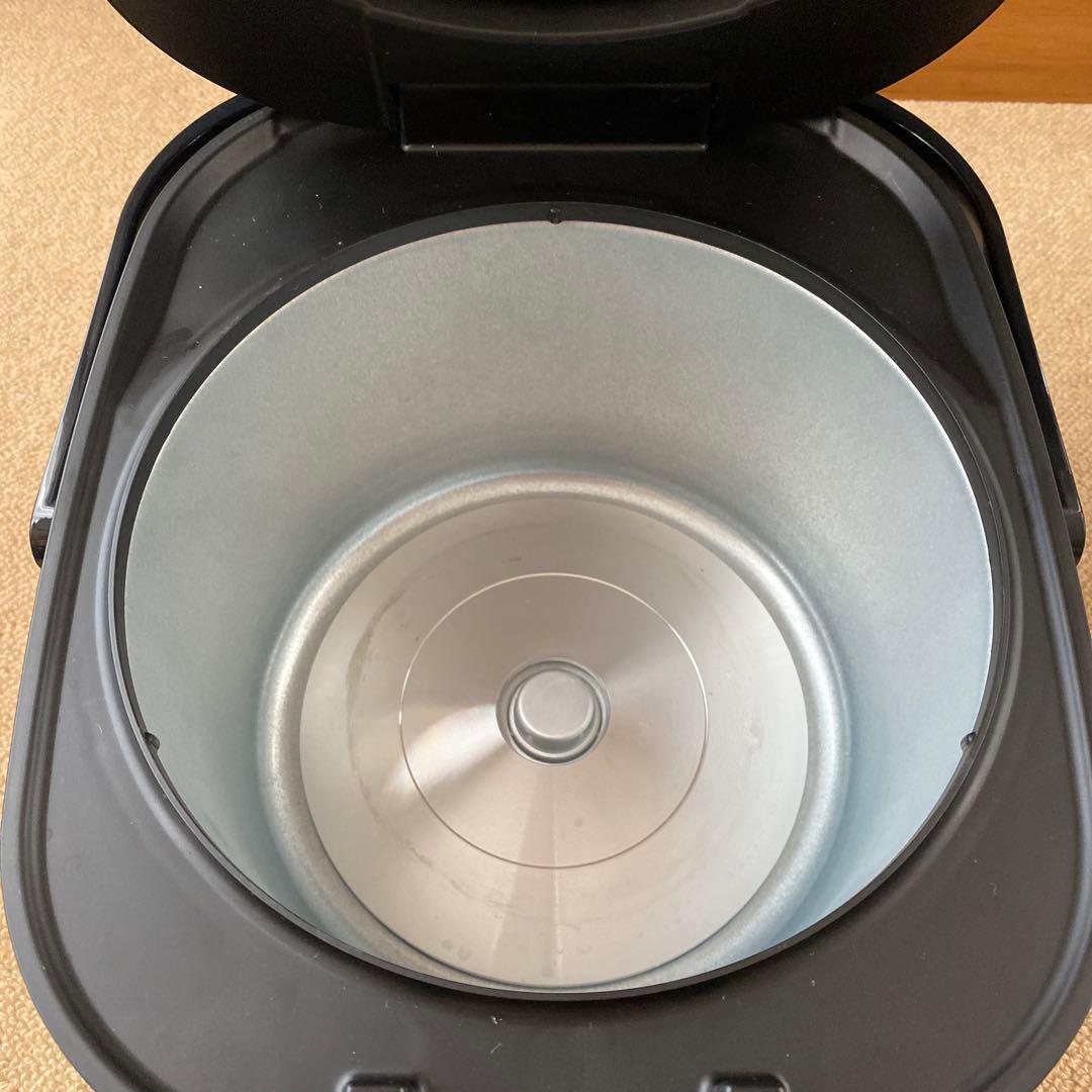 【美品】IRIS OHYAMA 炊飯器 10合 銘柄炊き ブラック蒸しプレート付