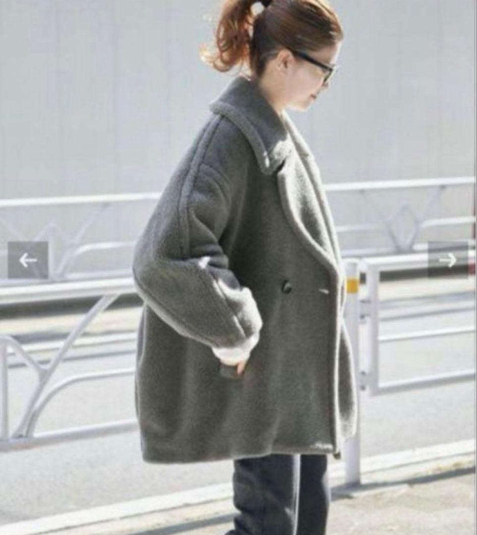 Kenjiさま STUMBLY スタンブリー ボアコート 38 グレー ウール