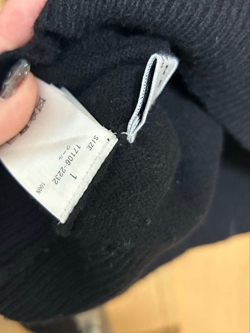 CLANE W FACE CENTER SLIT KNIT TOPS 広瀬すず