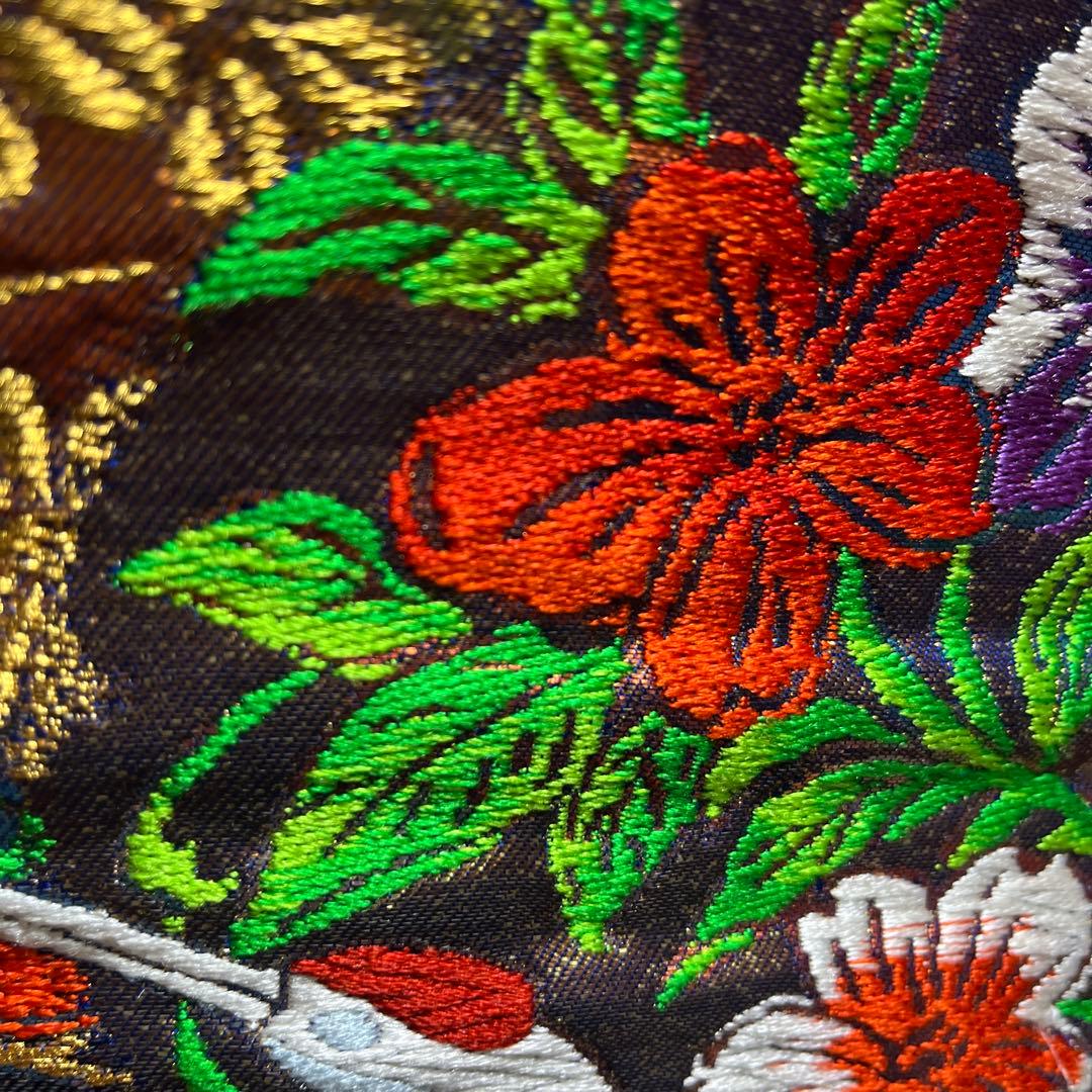 打掛　色打　正絹　西陣織