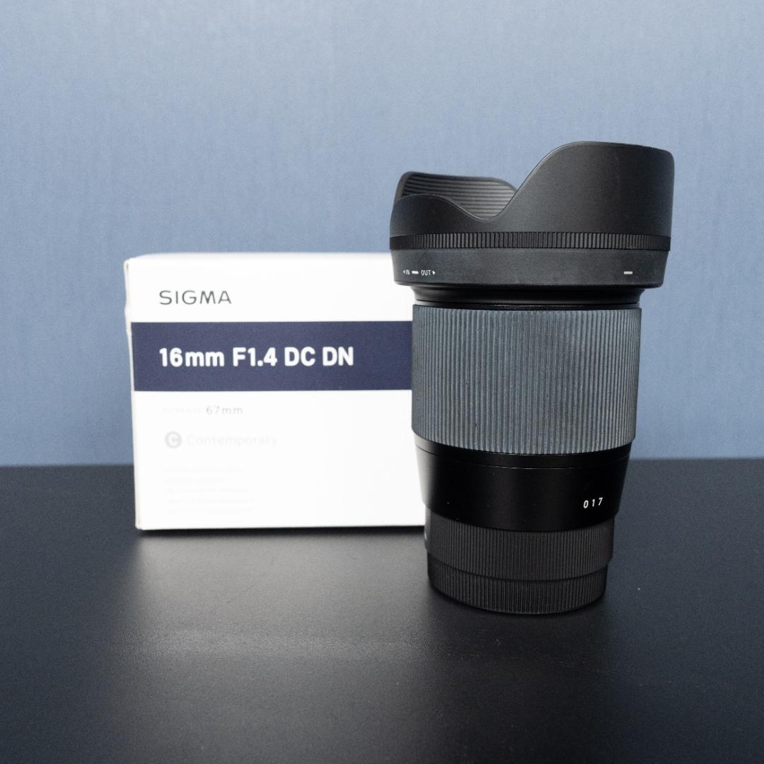 SIGMA16mm F1.4 DC DN ソニー Eマウント レンズフィルター付