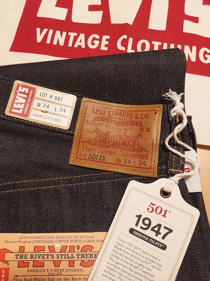 新品 LVC 47501-0224 501xx Levi's VINTAGE