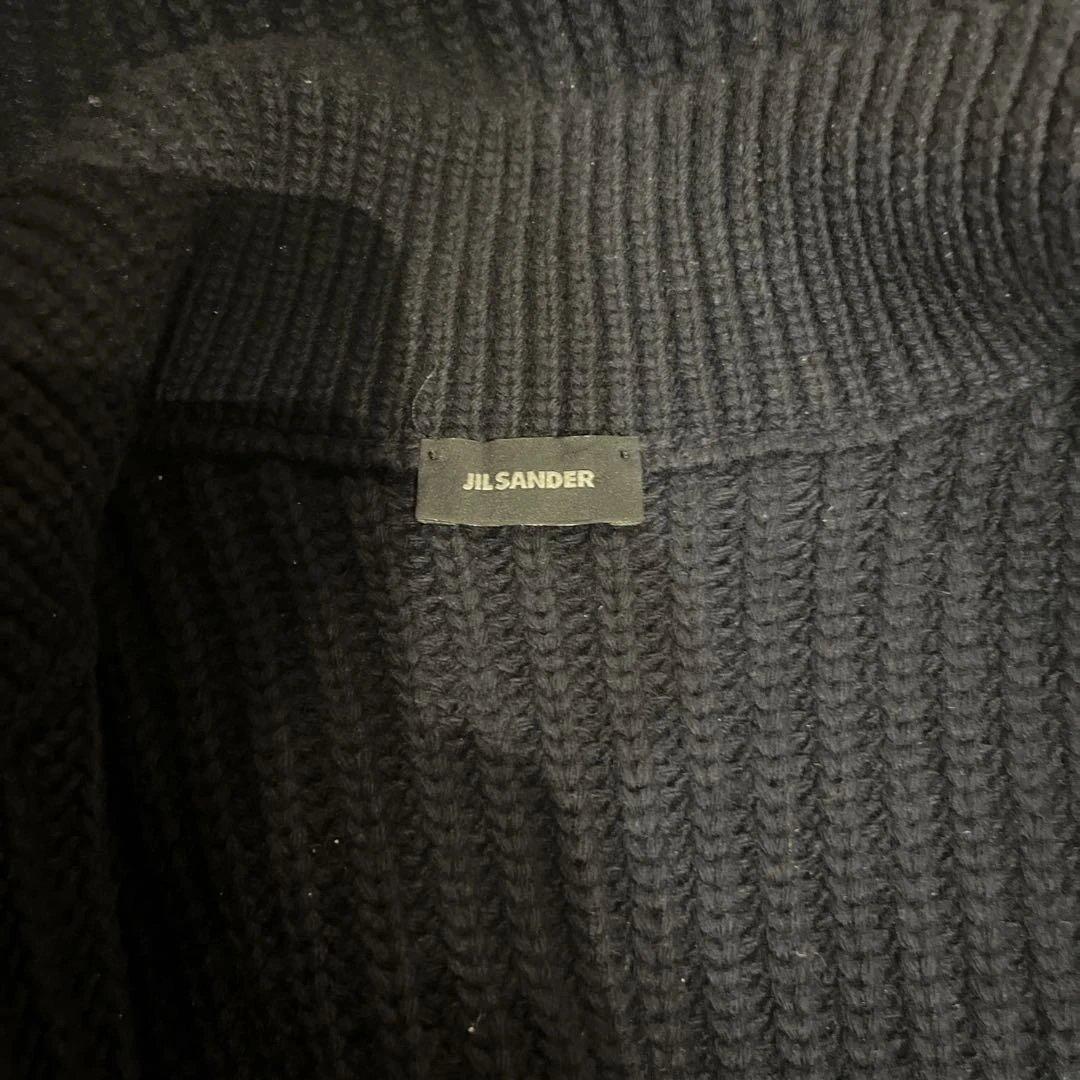 jilsander rafsimons期　ダッフルニット　ネイビー