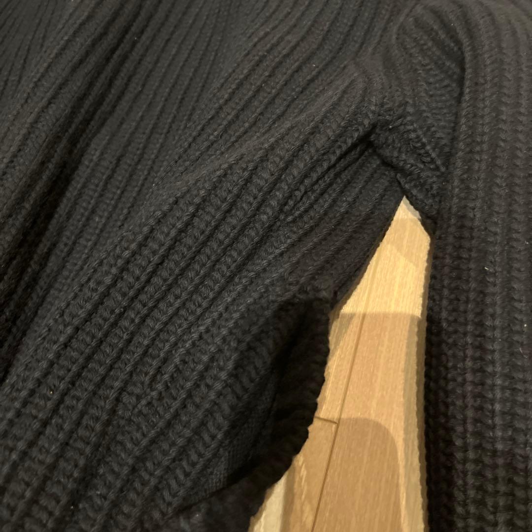 jilsander rafsimons期　ダッフルニット　ネイビー