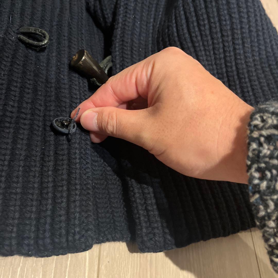 jilsander rafsimons期　ダッフルニット　ネイビー