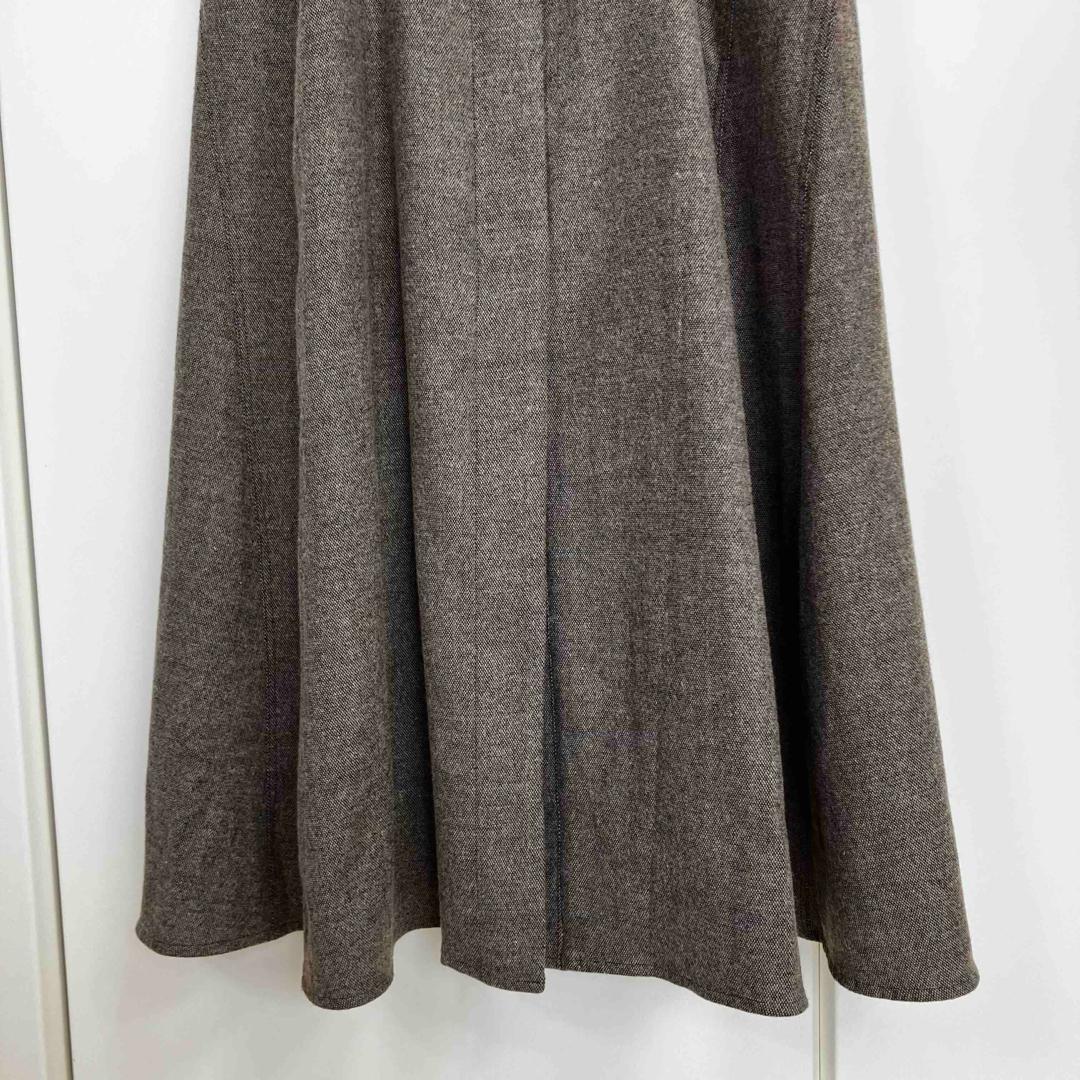 allureville シックツイードサロペットドレス ブラウン サイズ2