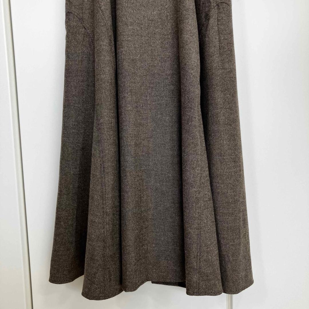 allureville シックツイードサロペットドレス ブラウン サイズ2