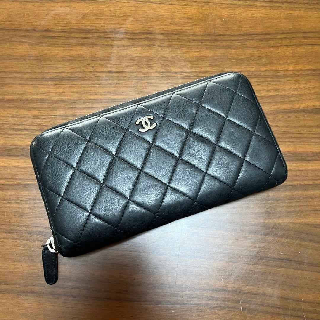 シャネル　長財布　ブラック