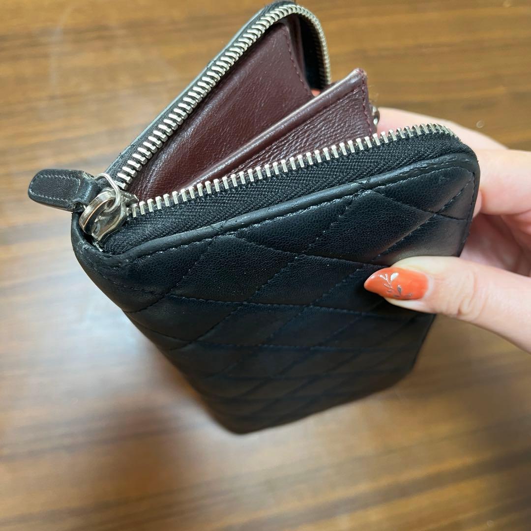 シャネル　長財布　ブラック