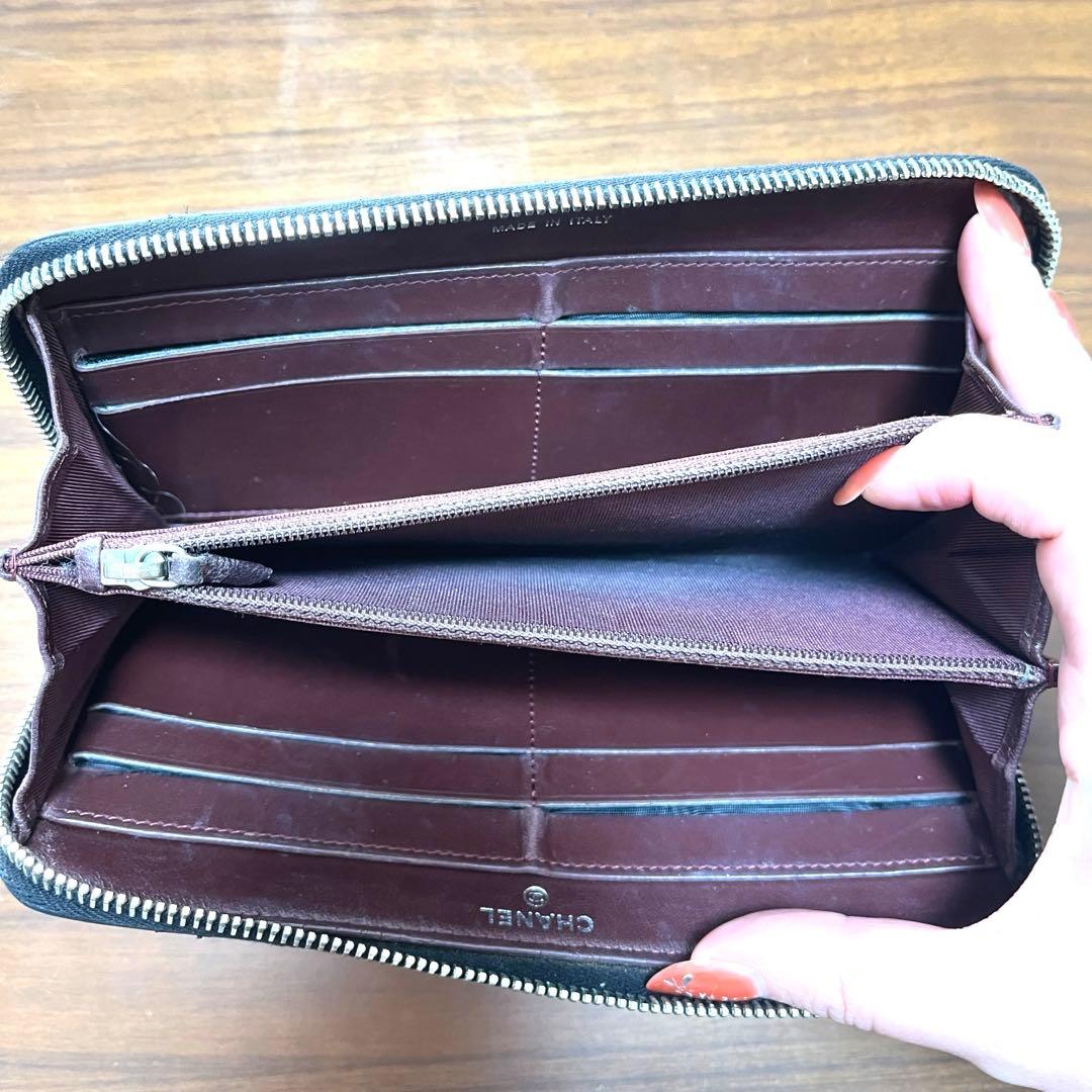 シャネル　長財布　ブラック