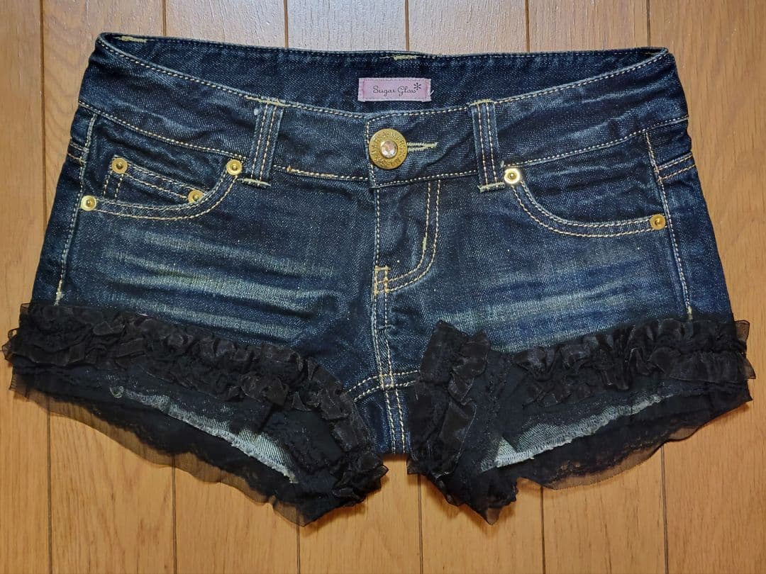 【匿名配送】 MARS Sugar Gloss デニム フリルショートパンツ