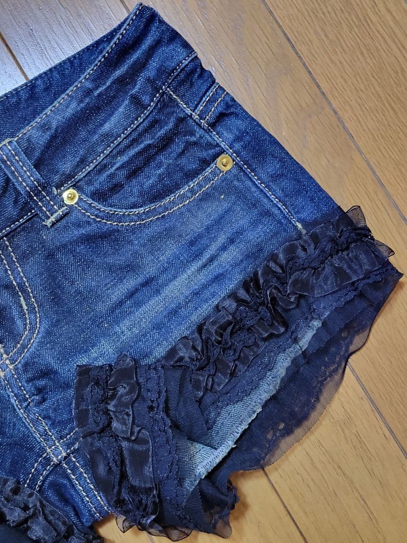 【匿名配送】 MARS Sugar Gloss デニム フリルショートパンツ