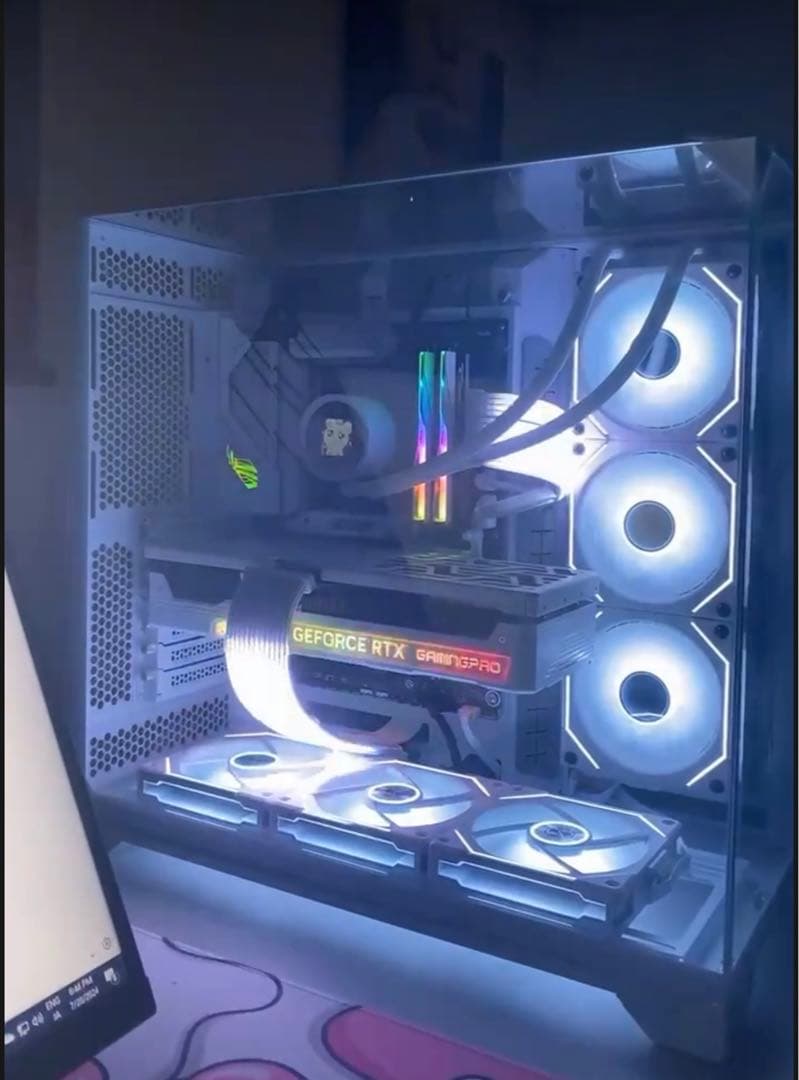 PCケース(自作PC用) 4070ti SUPER all white build