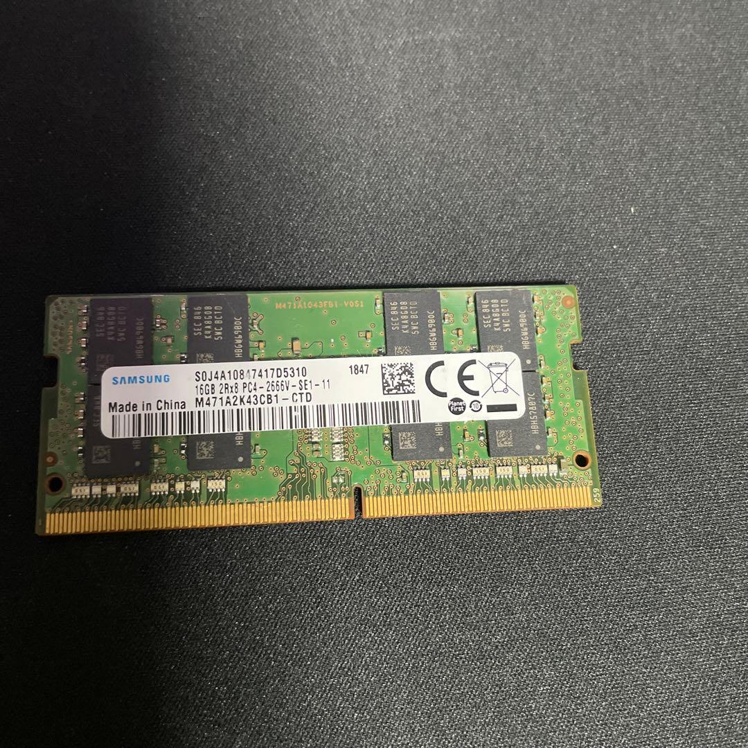 メモリー DDR4 soddim 16gb