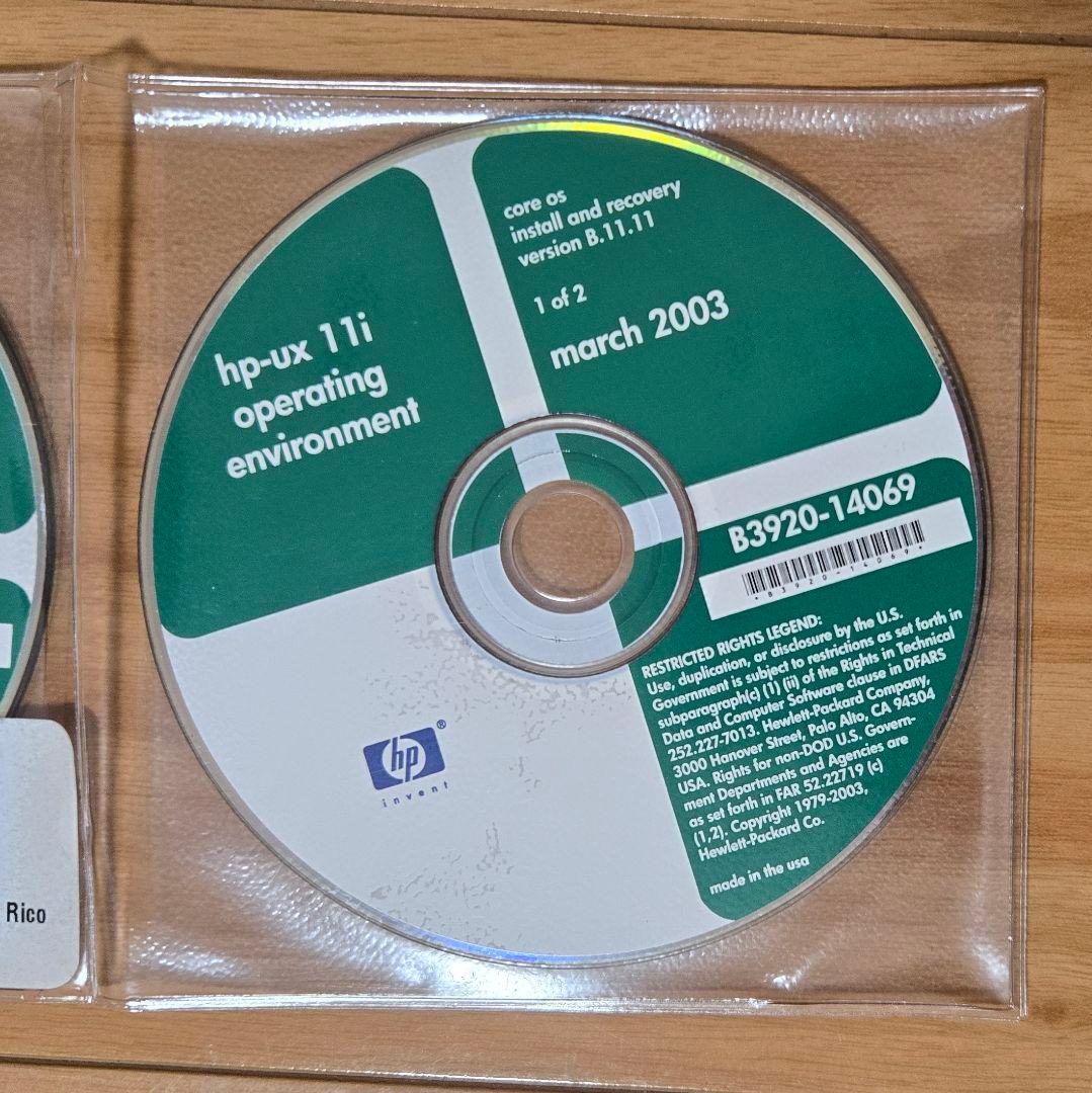 hp-ux 11i operating environment　メディア10枚