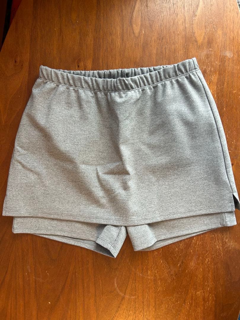 スカートwithハーフレギンス　グレー