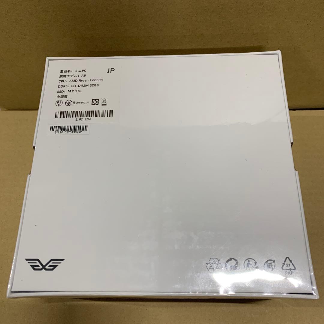 未開封　GEEKOM A6 ミニPC AMD Ryzen 7 6800H 1TB