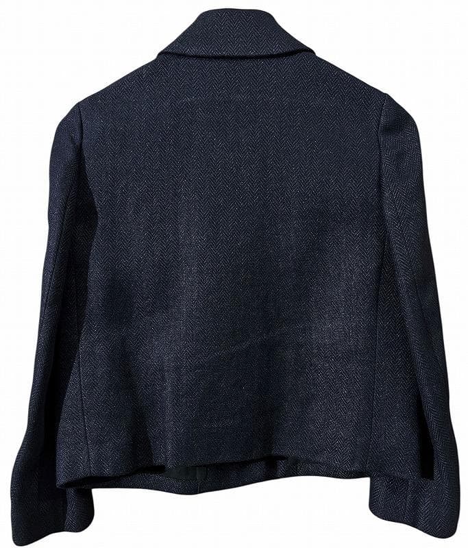 定価65100円 マーガレットハウエル リネン ツイード ジャケット 紺 S