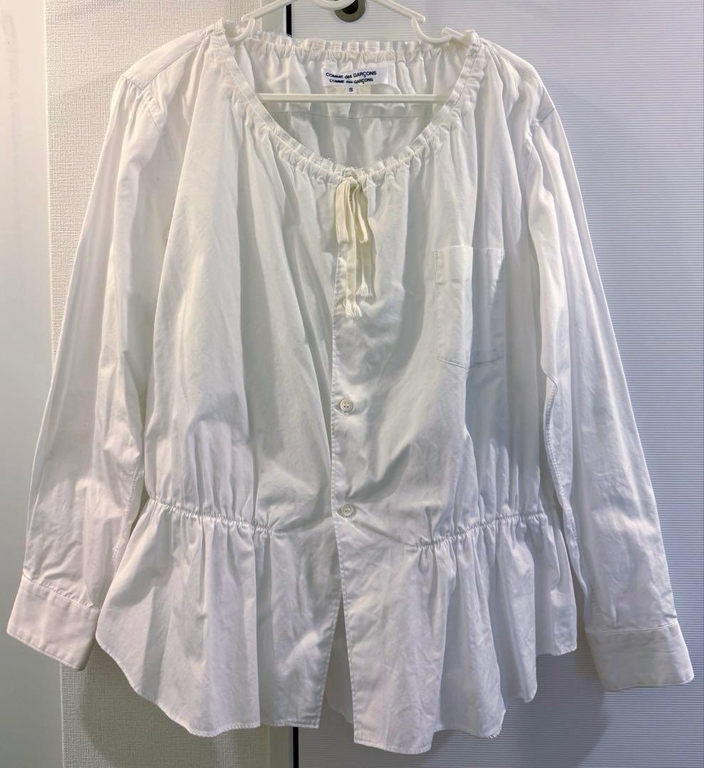 コムデギャルソン　18SS ホワイト 長袖シャツ　RB-B018