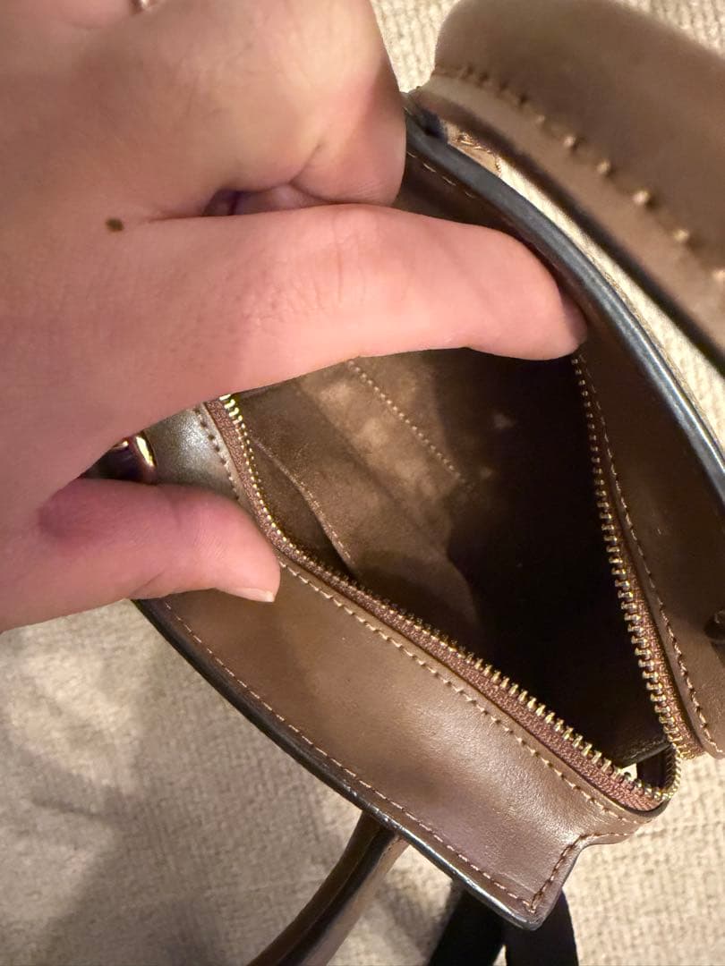 き*き様 Coach ショルダーバッグ ベージュ/ブラウン