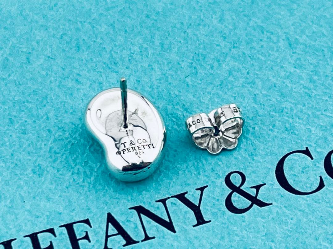 f127 美品　ティファニー　ビーン　ピアス　片耳　シルバー　925 ビーンズ