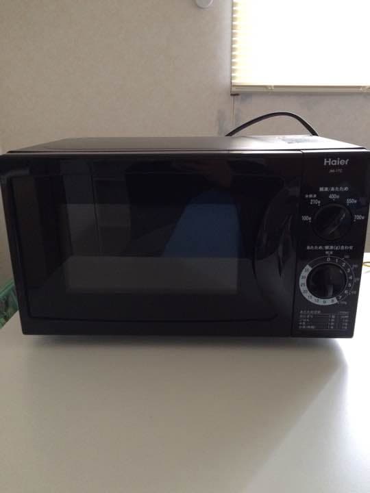 電子レンジと冷蔵庫のセット