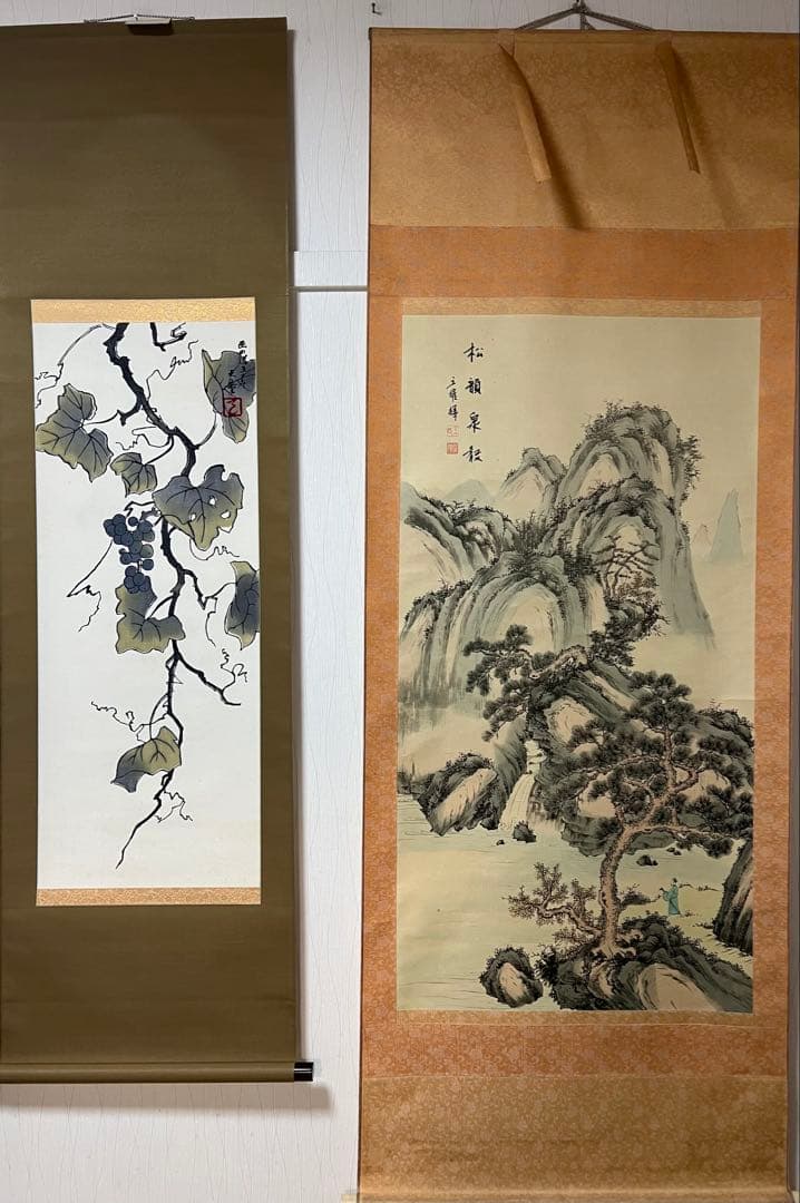 掛け軸　まとめて45本 （花鳥 仏画 書 山水 日本画）など　書画！