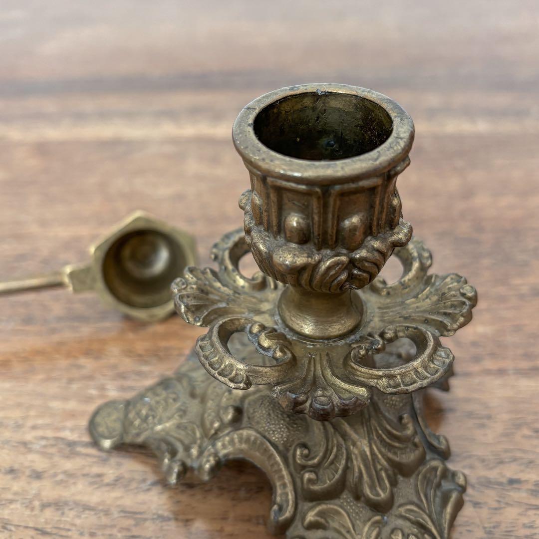 【ドイツ キャンドルスタンドとスナッファーセットT】ヴィンテージ