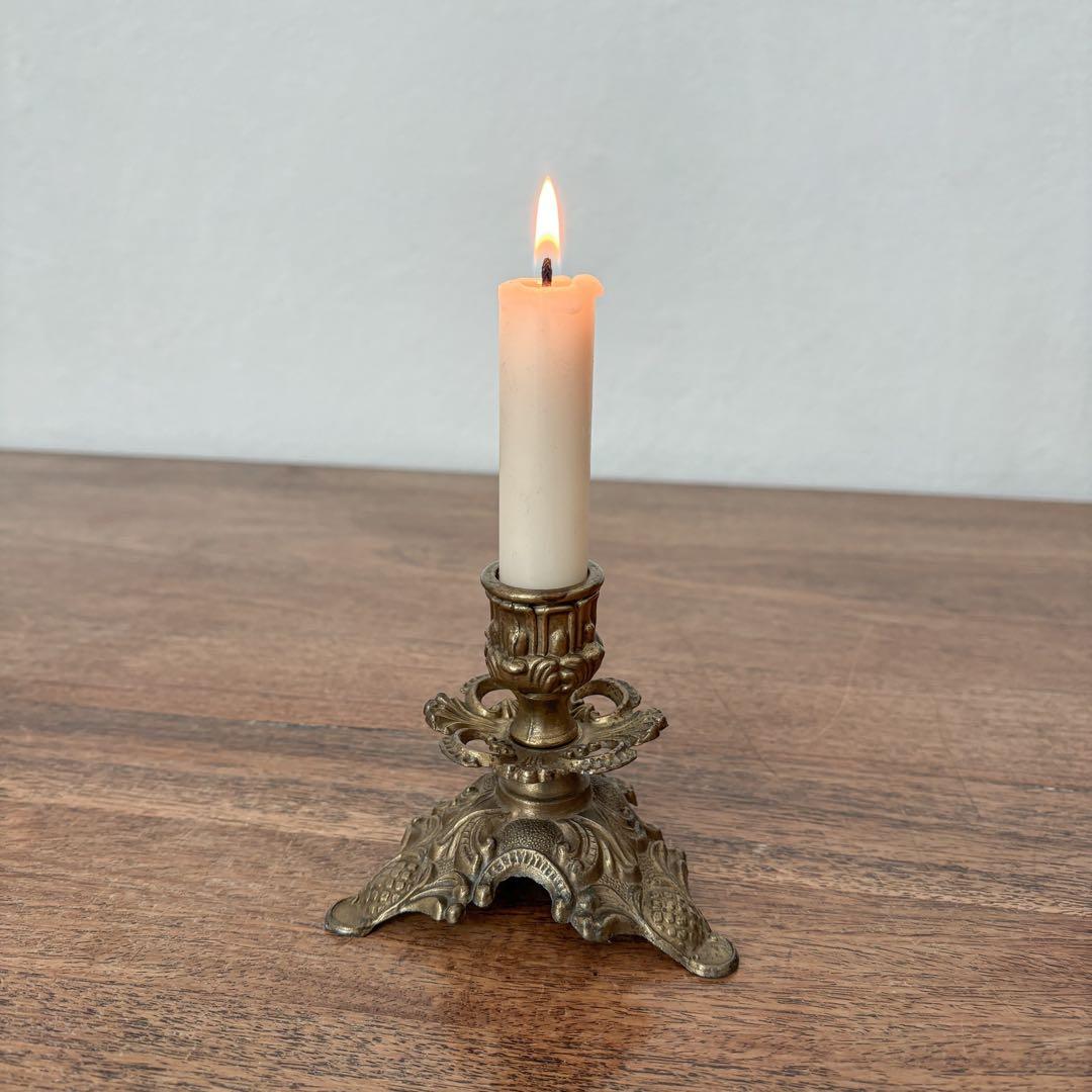 【ドイツ キャンドルスタンドとスナッファーセットT】ヴィンテージ