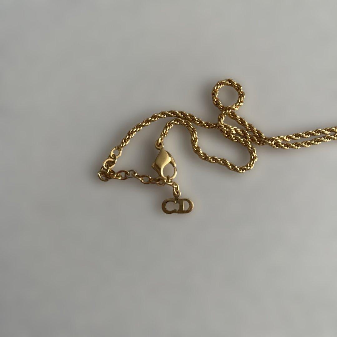 クリスチャンディオール　バックチャームネックレス