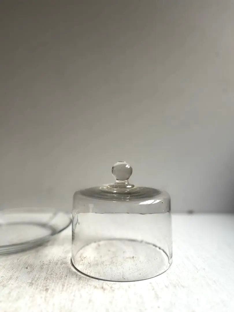 678 フランスアンティーク 古いチーズドーム ガラスドーム 蚤の市購入 パリ